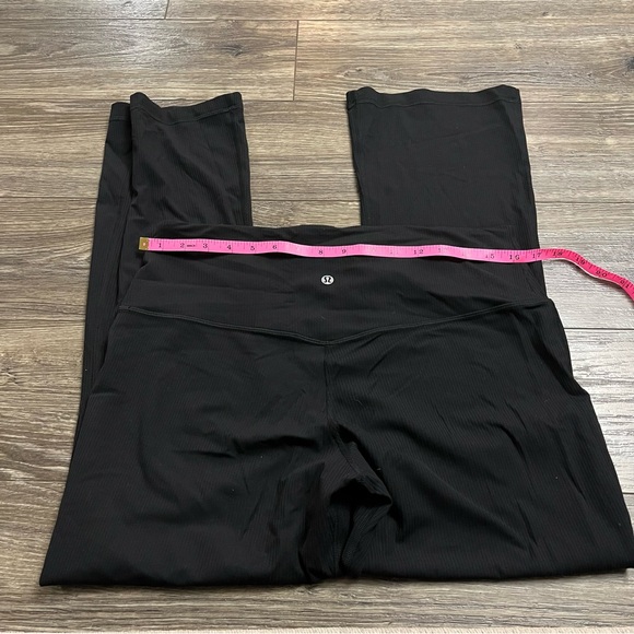 Lululemon Align High-Rise Ribbed Mini-Flared Pant *X-Short 28” (Black) Size 14 - Picture 10 of 10